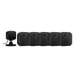 Blink Outdoor 4 (4th Gen) + Blink Mini – Smart security camera, two-way talk, HD live view, motion detection, set up in minutes, Works with Alexa – 5 camera system + Mini (Black)