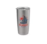 Milwaukee Wisconsin Sailboat Sunset Design Stainless Steel Insulated Tumbler