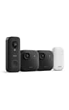 Blink Wired Doorbell 2K+ (all-new) and Outdoor 2K+ (newest model) — 2K video, enhanced audio. Sync Module Core included - 2 Cameras + Video Doorbell - (Black)