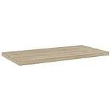 KGHFDVB Bookshelf Boards 8 Pack, 15.7x7.9x0.6 Inch Engineered Wood Sonoma Oak for Additional Storage Space