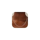 Treasure Bender S925 Sterling Silver Box Chain Necklace for Women - 0.8mm Sterling Silver Box ChainNecklace Thick Sturdy Colourfast Chain Necklaces Jewelery for Women 18"