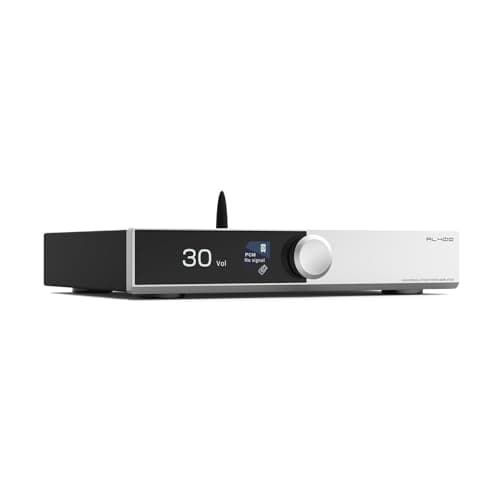 S.M.S.L AL400 DAC Phono Amplifier,Power Amplifier, CA43131 Decoding Chip,4-Stage Low-Pass/5 Filter Modes Compatible with MM/MC Phono Cartridges Full MQA DAC Support DSD Professional EQ/eARC (White)
