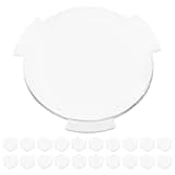 OUNONA Virtual Reality Lenses and 45mm Focal Length with 25mm Diameter 50pcs Replacement Kit Lightweight PC Plastic Biconvex Lenses for Headsets and Smartphones for Commercial Use