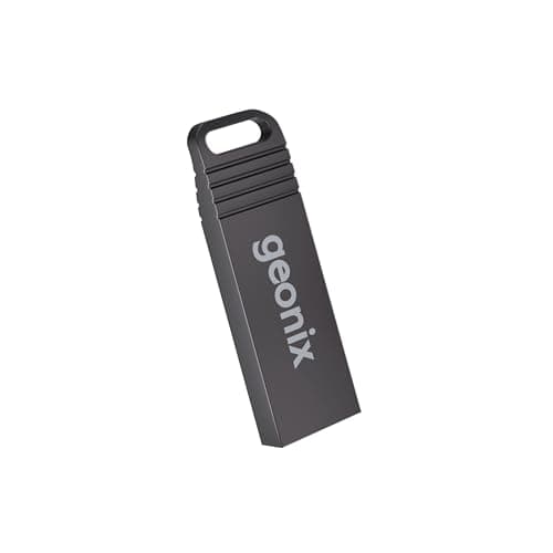 Geonix Pendrive I USB 2.0 I Keyring Design I Lightweight I Variant 4GB I 5 Years Warranty (Black)