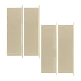 GiaoRosi Dryer Vent Panel, 4-Piece Professional Exterior Wall Louvers, High Efficiency, Replacement, Beige