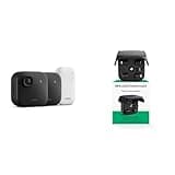 Blink Outdoor 2K+ Wireless Smart Security Camera 2 Camera System (Black) with Solaris Solar Panel Bundle