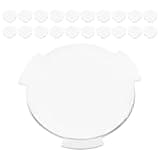 FELTECHELECTR 40pcs Vr Lenses Biconvex Plastic Convex Lens 25mm Diameter 45mm Focal Length Multifunctional Design Widely Applicable Portable Vr Virtual Reality Accessories