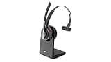 Wireless Bluetooth Headset for Work, Computer Headset with Microphone and USB Dongle, Office Headset with Mute Button, Charging Base and Noise Reducing Mic for Zoom, Teams, Laptop, Desktop, Phone
