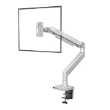 WYSJKJGH Gas Spring Arm 22-40 Inch Curved Screen Desktop Monitor Stand 360 Degree Rotation(G40-Silver Grey)