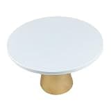 GiaoRosi Cake Stand, Round Cake Tray, Fruit Snack Sushi Plate Cake Holder for Holiday Party Wedding Home, White L