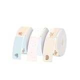BGGJJ Thermal Label Paper Rolls 3 Rolls D30 Q30 12x40mm Gap Compatible with P12 P15 Printer(Set-D)
