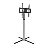 iumLeap TV Monitor Holder Rack Floor TV Stand Mount Universal TV Stand Height Adjustable, Tilt, Swivel TV Mount for 32 to 50 Inch Flat Screen TVs,Max 400X400mm Holds 110lbs TV Brack