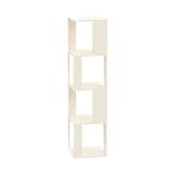 CFGH6FDF Modern Light Luxury Floor Bookshelf Iron Baked Enamel Shelving Unit for Office Study Freestanding Book Shelf(White)