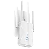 ROQRL WiFi Extender 2026 AC1200 Dual Band 5GHz/2.4GHz Signal Booster Up to 15,999 Sq.ft, 3-in-1 Wireless Repeater Router Amplifier for Home with Ethernet Port