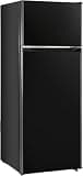 Full Sized Electrical Appliances, 7.7 Cu.Ft. Refrigerator with Freezer, Double Door Fridge, Adjustable Thermostat, Large Capacity HBJ Fridge with Small Black Lables
