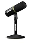 Shure MV6 USB Gaming Microphone for Streaming, Podcasting & Recording - Dynamic USB-C Mic with Voice Isolation, Auto Level Mode, DSP Audio Control & Headphone Monitoring, Black