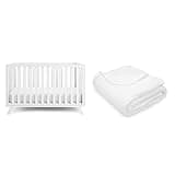 Comfy Cubs Baby Crib and Muslin Baby Blanket Bundled