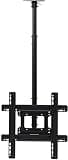 Multifunction Ceiling TV Mount, Full Motion Height Adjustable Swivel Tilting TV Bracket, Fits Most 32-60 Inch LCD LED Plasma Panel Display