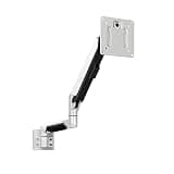 NYTFHMS Monitor Stand Single LCD Monitor Stand Fully Adjustable Gas Spring Monitor Stand Mount Wall Mount Tilt and Swivel Bracket for 10-32 Inch Screen, White Tv Stands,Style_Name