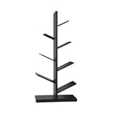 CFGH6FDF Creative Tree Carbon Steel Bookshelf Light Luxury Simple 8-Tier Floor Standing Display Stand Freestanding Book Shelf