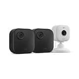 Blink Outdoor 4 + Blink Mini 2 — Smart security cameras, two-way talk, HD live view, motion detection, set up in minutes, Works with Alexa — 2 camera system + Mini 2 (White)