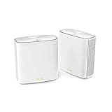 ASUS ZenWiFi Whole-Home Dual-Band Mesh WiFi 6 System XD6 White - 2 Pack, Coverage up to 5,400 sq.ft & 4+ Rooms, 5400Mbps, AiMesh, Lifetime Free Internet Security, Parental Control, Easy Setup