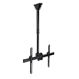 SDdPulse Ceiling TV/Monitor Bracket, Adjustable Height, Full Motion 360 Degree Rotation Tilting Swiveling, for Flat Panel LCD LED OLED Plasma