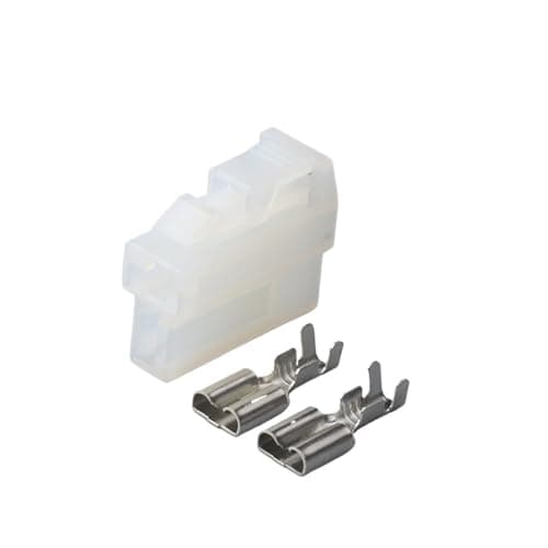 TakenE 1/5/10Set 2 Pin Connector Automotive 6.3 MM Series Plug with Terminals DJ7022A-6.3-11 6070-2471 6070-2481(Color:Female,Size:1 Set)