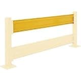 436730-R-10 Protective Rail Barrier - Yellow - 10 ft. Rail