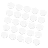 BESPORTBLE 50pcs Vr Replacement Lenses for Virtual Reality Glasses, PC Plastic Round Convex Biconvex Lenses with 25mm Diameter and 45mm Focal Length, Lightweight Ergonomic Design