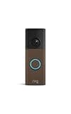 Ring Battery Doorbell (newest model) — Retinal 2K with wide-angle video, up to 6x Enhanced Zoom, Two-Way Talk, and Built-In Battery, Matte Mocha