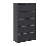 5 Drawer Metal Lateral File Cabinet with Lock for Home Office