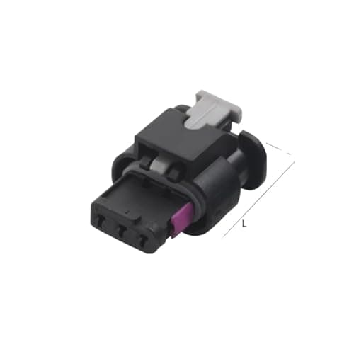AICNRUT 1/5/10/20 Sets 3 Pin Electronic Automotive Waterproof Connector 1718653-1 For 4F0973703A 4F0973703 AICNRUT(5 sets 3p female)