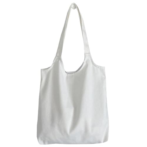 Solid Color Canvas Bag, Hand-painted Canvas Bag Without Graphics, Single Shoulder Handbag 1 Piece(Color2)