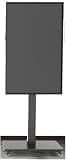 LBAawxe Mobile TV Cart on Wheels - Horizontal and Vertical Screen Rotation Rolling TV Stand, for 32-65 Inch LED Flat Screen