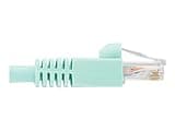Tripp Lite Eaton N261-003-AQ Cat6A Ethernet Cable 3 ft, 10Gbps RJ45 Snagless, 24AWG Stranded UTP Patch Cord, Aqua High-Speed LAN, Cloud Care Pre-Configured Bundle Eligible (1 Pack)