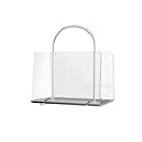 CFGH6FDF Medieval Style Portable Home Bookshelf Transparent Acrylic Magazine Rack Freestanding Book Shelf