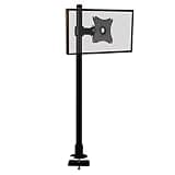 NYTFHMS Monitor Stand Single Arm Monitor Mount Holder, Fully Adjustable Monitor Mount Holder with Perforated Base, Max Vesa 100X100Mm for 10-27Inch Led LCD Screen Tv Stands