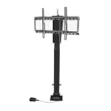 UIYTJRT TV Floor Stand - Suitable for 26-70 Inch LED Screens Electric TV Lift Mount, with Load 60 Kg/132 Lbs, with 360° Rotation to Left and Right TV Mount, Hidden in Cabinet,