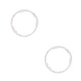 YUBJIANG 2 PCS White Plastic Watch Movement Spacer Ring Replacement Accessories Part for 8200 Watch Movement Parts