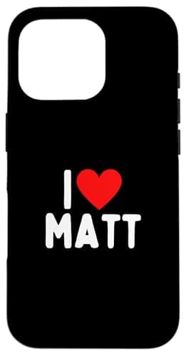 iPhone 16 Pro I Love Matt Case