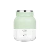 Powerful Plastic Portable Blender With Direct-Drinking Lid Electric USB Mini Juicer Blender For Smoothies Ice Blending Juicing compact(Green)
