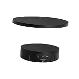 KinderCoring Electric Rotating Turntable for 360 Degree Product Presentation, Black