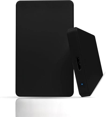 250GB External Hard Drive USB 3.0 Ultra Slim Portable HDD Memory Expansion - 2.5 inch Hard Disk Storage & Backup Compatible with mac Laptop/PC/Desktop/PS4/PS5 - Black