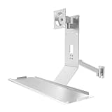 XIVUIFOI Monitor and Keyboard Wall Mount,Monitor Bracket Arm.Standing/sit Workstation.w/Keyboard Tray.17-32" Computer Screen Mount,Horizontal/Vertical Switching (45cm)