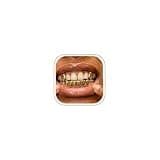 Longita 1set Gold Grills for Your Teeth Grillz for Women Teeth Men Gold Tooth Cap Grillz for Women Golden Mouth Grills Upper and Lower Tooth Jewelry Hip Hop Outfits Custom Accessory Halloween Party