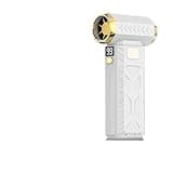 VZQKXGBWRHT Brushless Turbine Hair Dryer. Turbine Speed: 400,000 Revolutions Per Minute. Powerful Electric Portable Vacuum Cleaner. 53 Meters Per Second. Type-C Charging. Powerful Fan.(White)