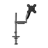 UWYTGF Monitor Mount,Full Motion Articulating Aluminum Gas Spring Monitor Arm,Adjustable Monitor Stand Mount Fits 17-27Inch Computer Screens