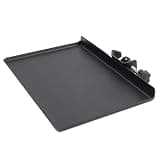 KONTONTY Clamp-on Microphone Storage Tray Rack Holder for Live Broadcast and Sound Card with Iron Material, Black, Suitable for Holding Small Accessories like Harmonicas and Picks in Bar