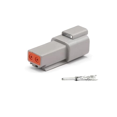 KIUYTRW 10 Sets 2P/3P/4P/6P/8P 22-16AWG Waterproof Connector Connectors Plug Kit DT06-2S DT04-2P DT04-3P(2P Male)